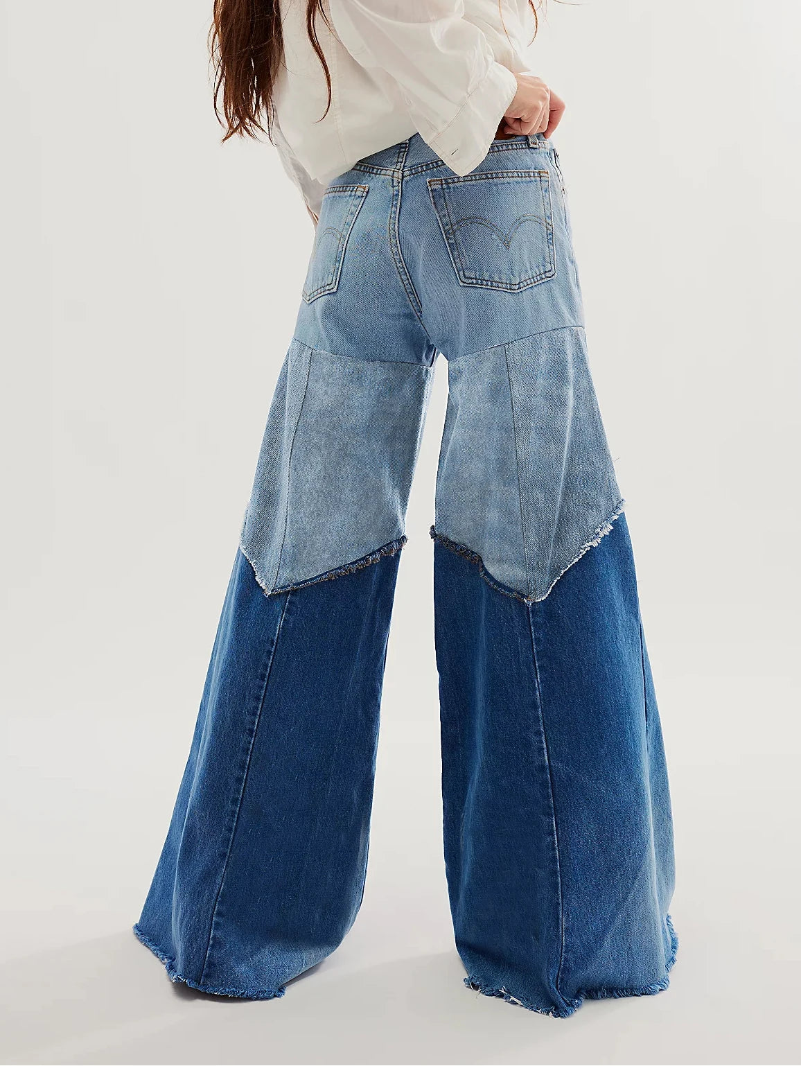 Denim Mosaic: Coloratura Flair High-Rise Flares Jeans